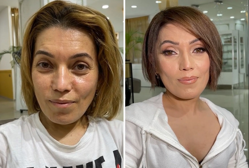 15 fotos de antes y después que muestran la magia del maquillaje realizado por esta artista de Azerbaiyán