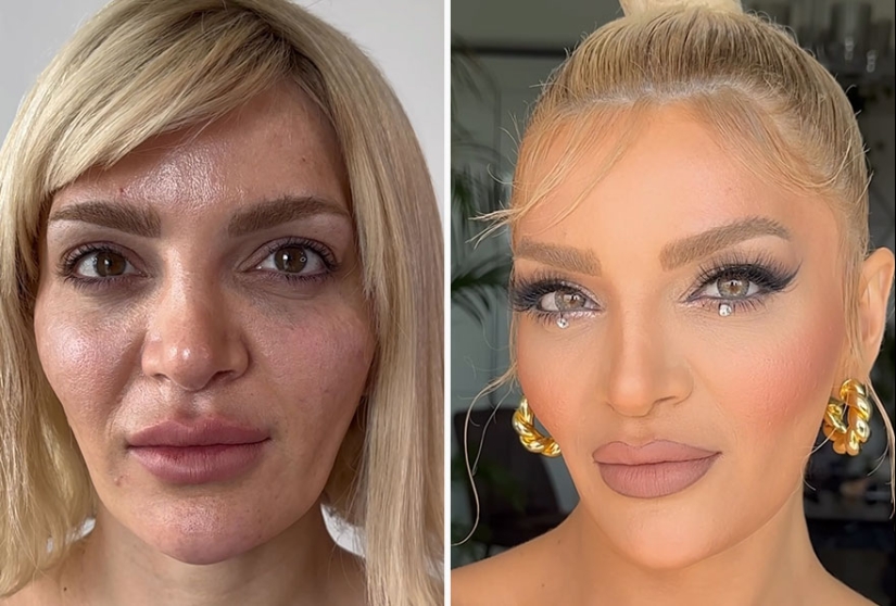 15 fotos de antes y después que muestran la magia del maquillaje realizado por esta artista de Azerbaiyán