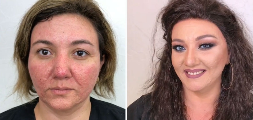 15 fotos de antes y después que muestran la magia del maquillaje realizado por esta artista de Azerbaiyán