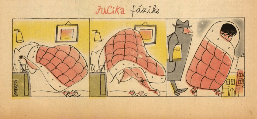 15 funny retro comics about a beauty named Yucika