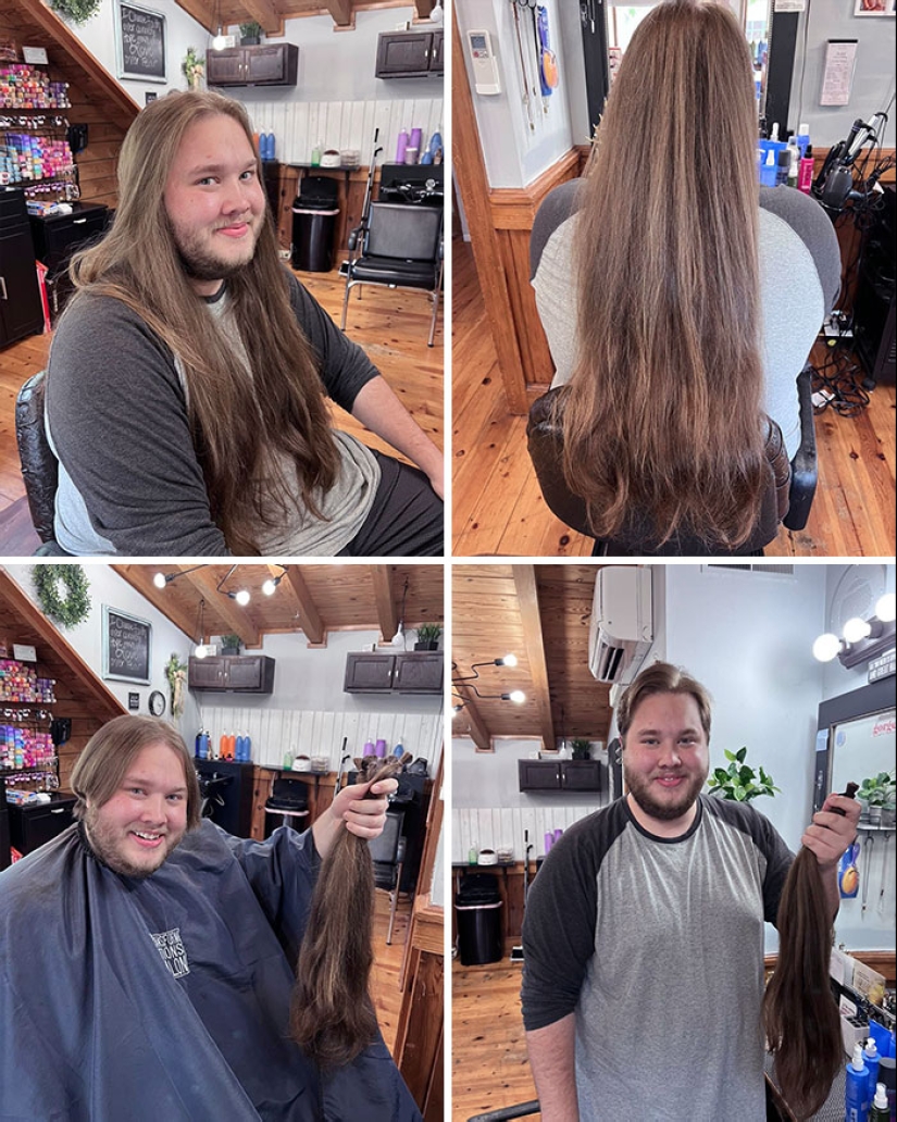 15 personas antes y después de cortarse el pelo largo para donarlo