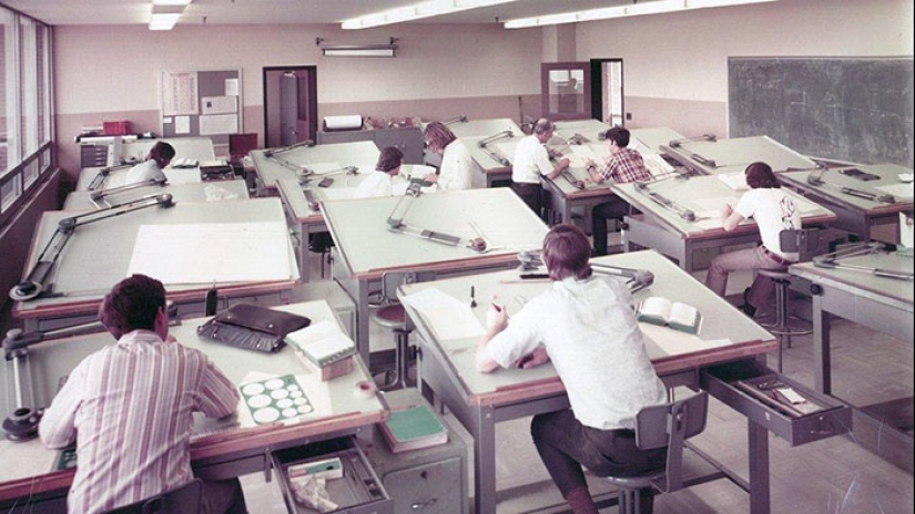 19 cool vintage foto de cómo funcionaba antes de la llegada de AutoCAD