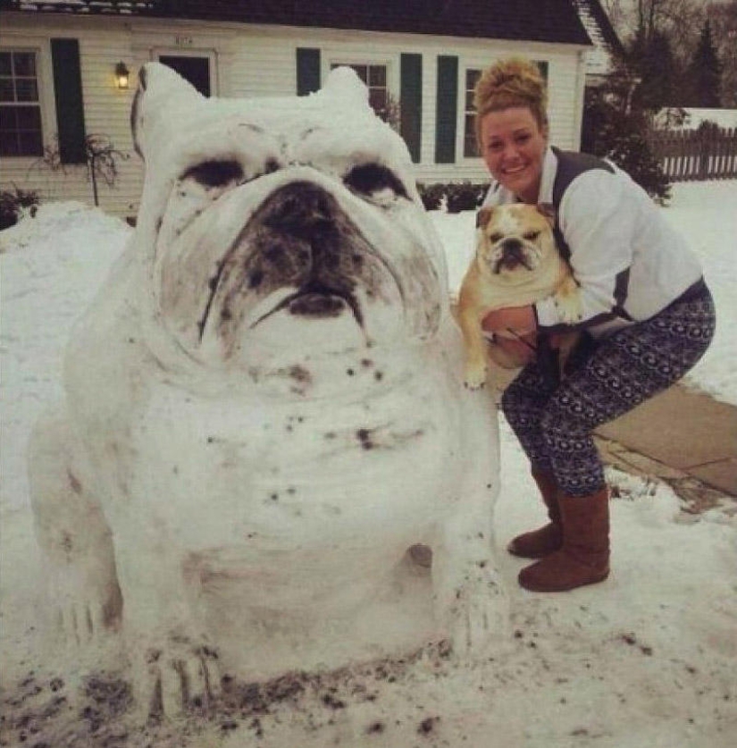 20 examples of what else, besides a snowman, can be made of snow