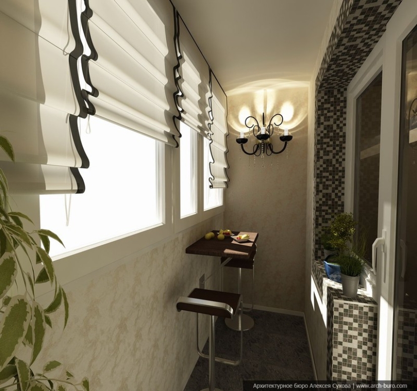 20 ideas sobre cómo convertir un pequeño balcón en una zona de estar