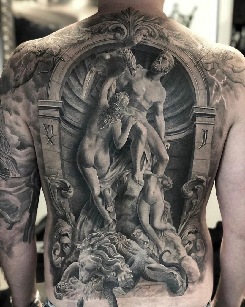 20 majestic tattoos by the Swedish artist Mr. Stacklife