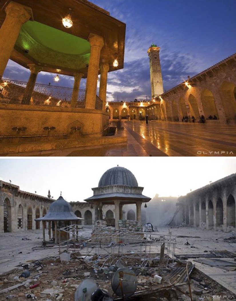 20 photos about what the war has turned Syria's largest city into