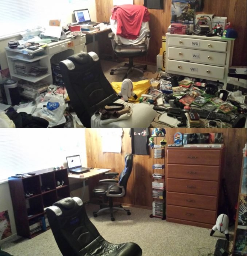 20 photos before and after, looking at that you'll want to clean up