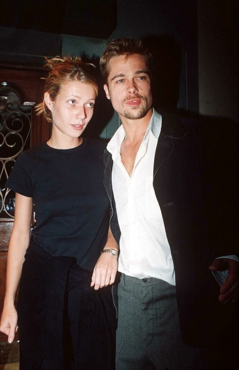 20 photos of brad pitt and Gwyneth Paltrow, youth and love each other
