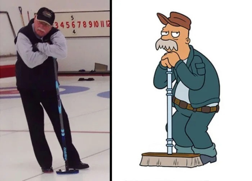 22 cartoon characters who had doubles in real life