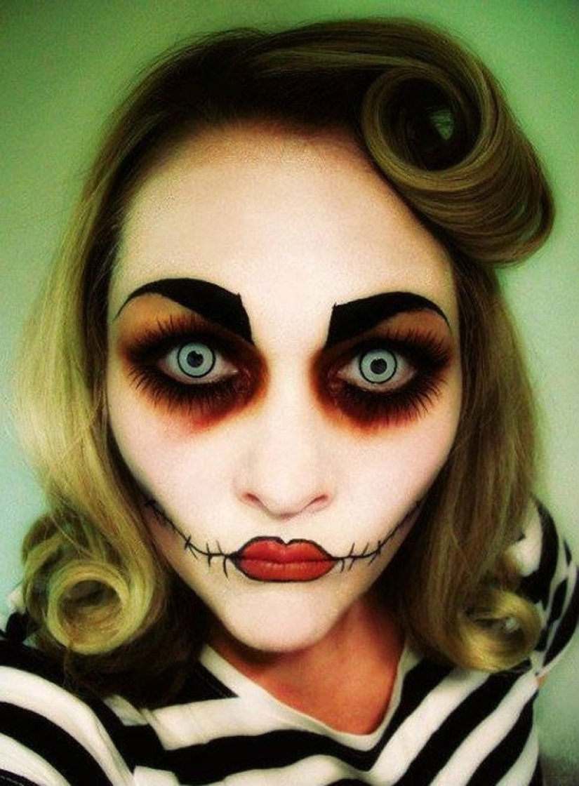 22 Crazy Halloween Makeup Ideas