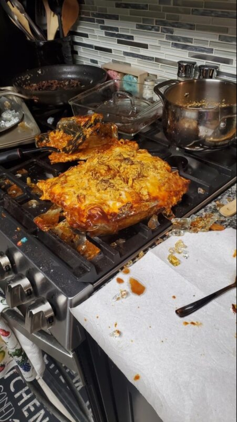22 epic failures in the kitchen, or How not to get fat from homemade food