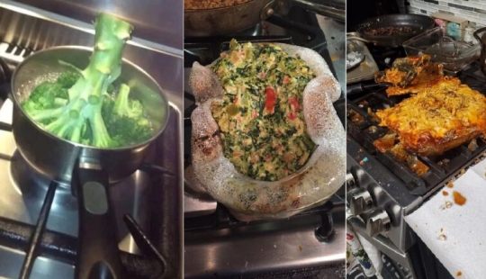 22 epic failures in the kitchen, or How not to get fat from homemade food