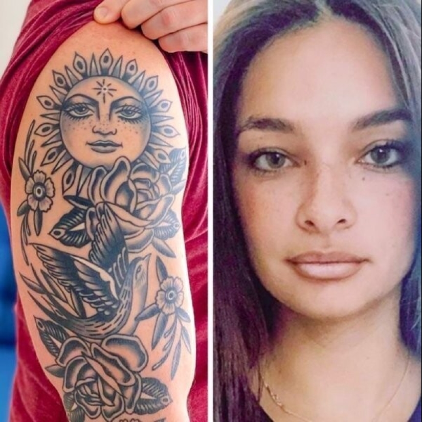 22 tattoos, each of which has a whole story behind it