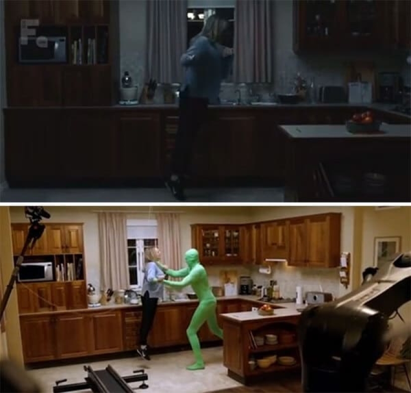 22 voiceover photos of famous films that show how a movie is shot