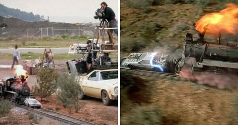 22 voiceover photos of famous films that show how a movie is shot