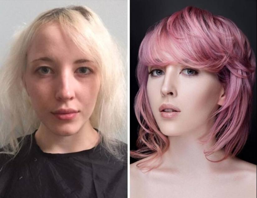 25 incredible photos before and after the hairstyle change