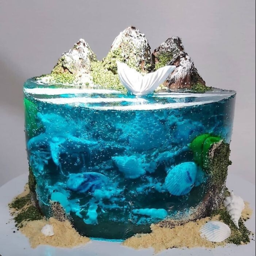 30 cakes that look like paradise islands lost in the ocean