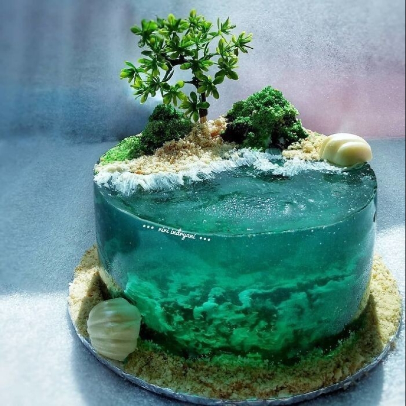30 pasteles que parecen islas paradisíacas perdidas en el océano