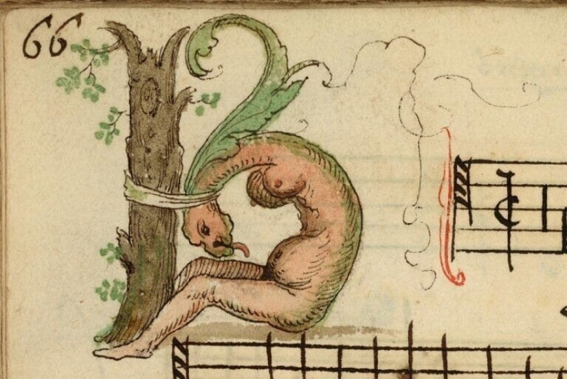 30 strange and creepy illustrations from the songbook of the XVI century