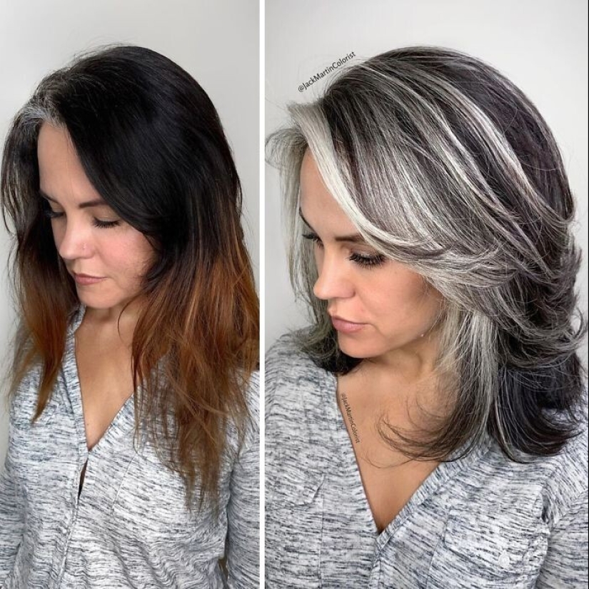 30 women who decided that gray hair suits them