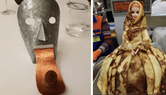 35 examples of strange, wild and terrible serving of dishes
