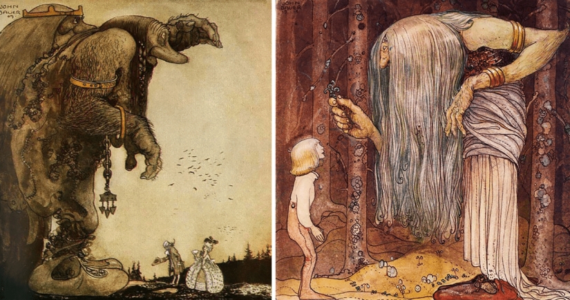 40 fabulous illustrations from a century ago by the magician Jon Bauer