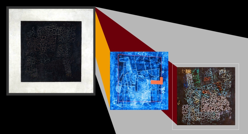 7 pinturas que esconden otras obras de arte: del Cuadrado Negro de Malevich a la Mona Lisa de Leonardo da Vinci