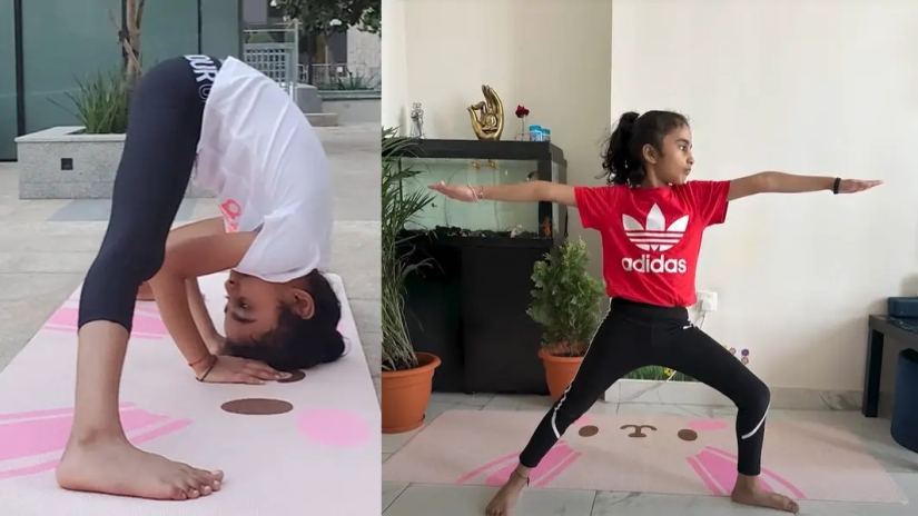 7-year-old Indian woman becomes world&#39;s youngest yoga instructor