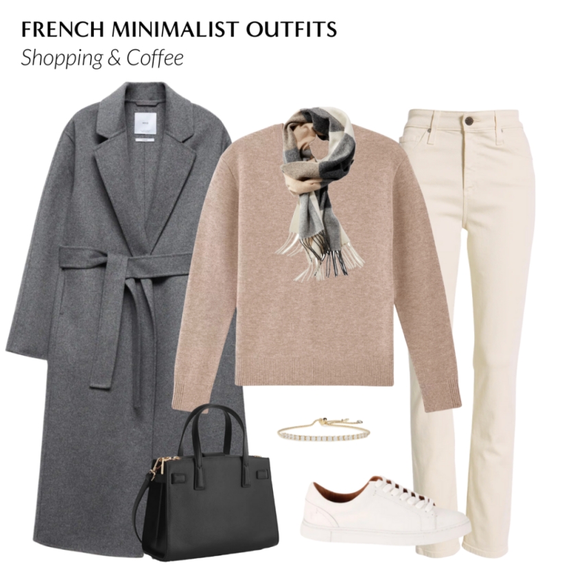 8 conjuntos de vestuario cápsula de invierno minimalista francés