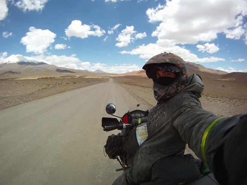 82,500 mile solo motorcycle journey