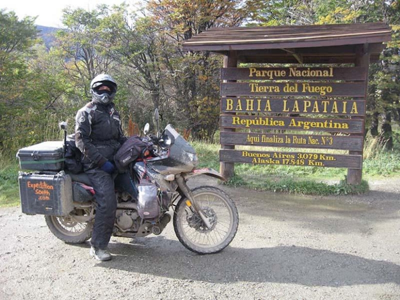 82,500 mile solo motorcycle journey