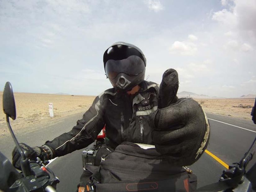 82,500 mile solo motorcycle journey