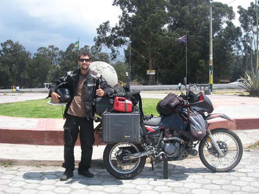 82,500 mile solo motorcycle journey