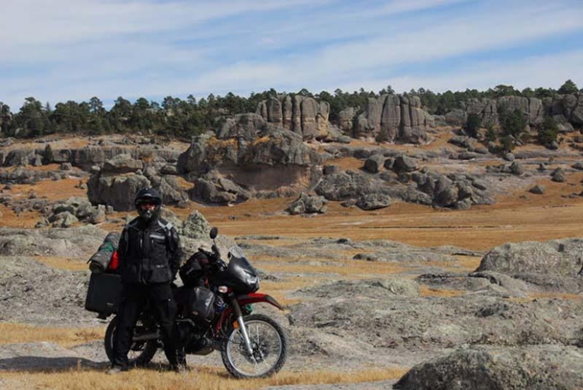 82,500 mile solo motorcycle journey