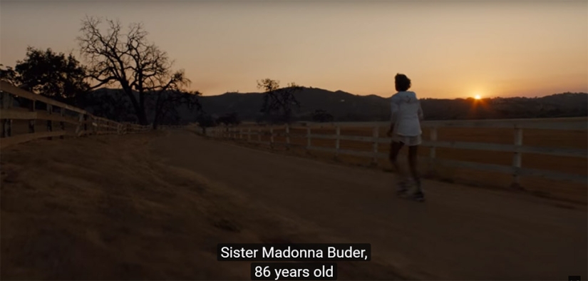 86-year-old triathlete nun starred in a Nike commercial