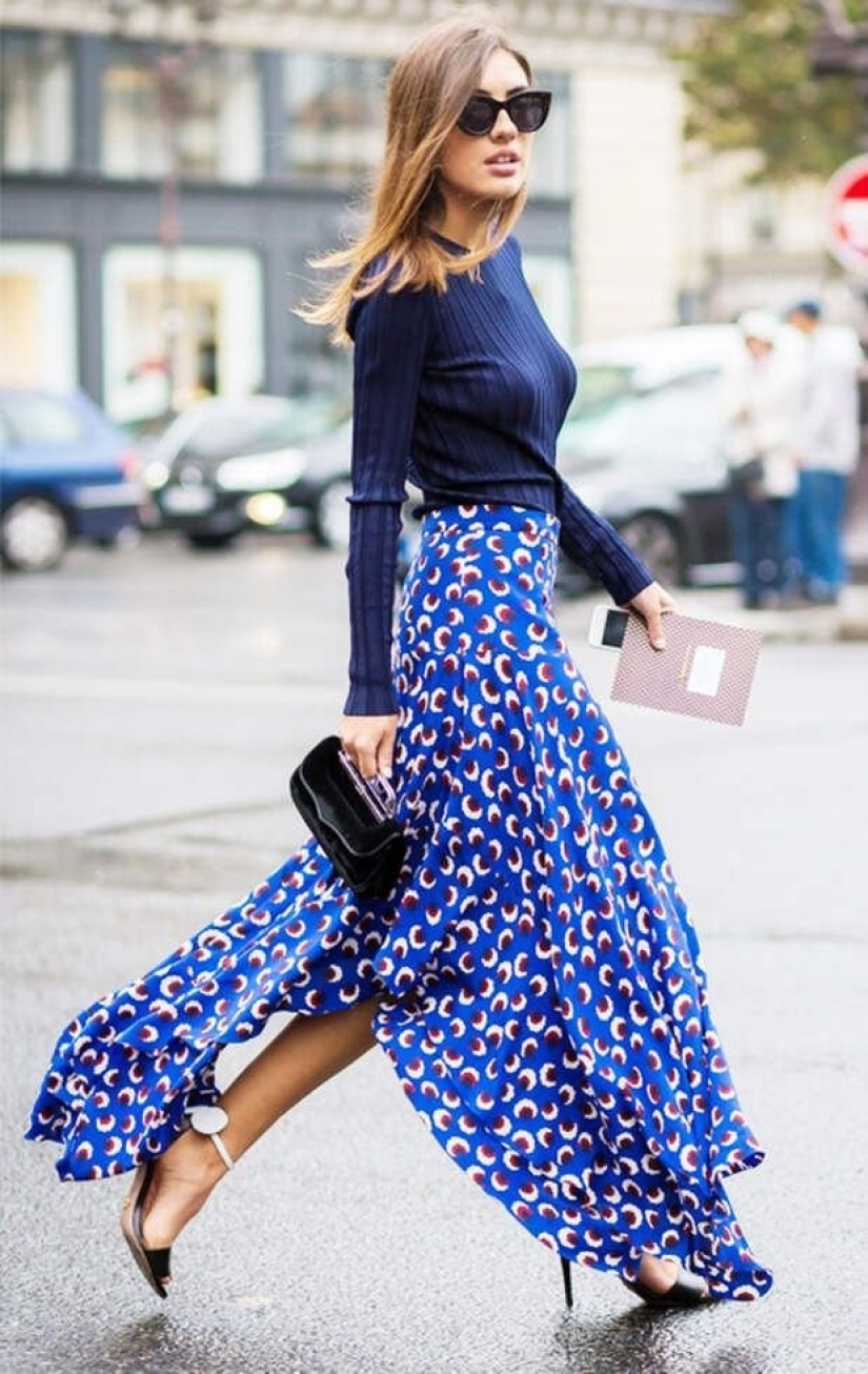 9 ideas on how to wear a long skirt without looking old-fashioned
