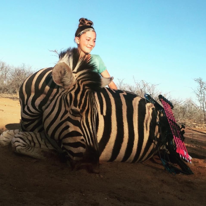 A 12-year-old girl who loves to kill animals