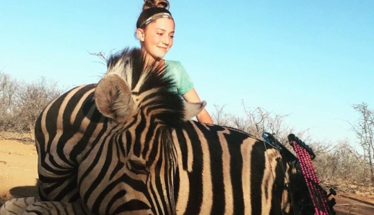 A 12-year-old girl who loves to kill animals