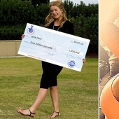 A British woman who won a million pounds in the lottery at the age of 17 wants to sue the organizers