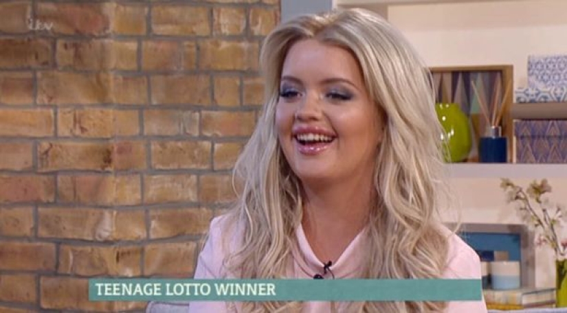 A British woman who won a million pounds in the lottery at the age of 17 wants to sue the organizers