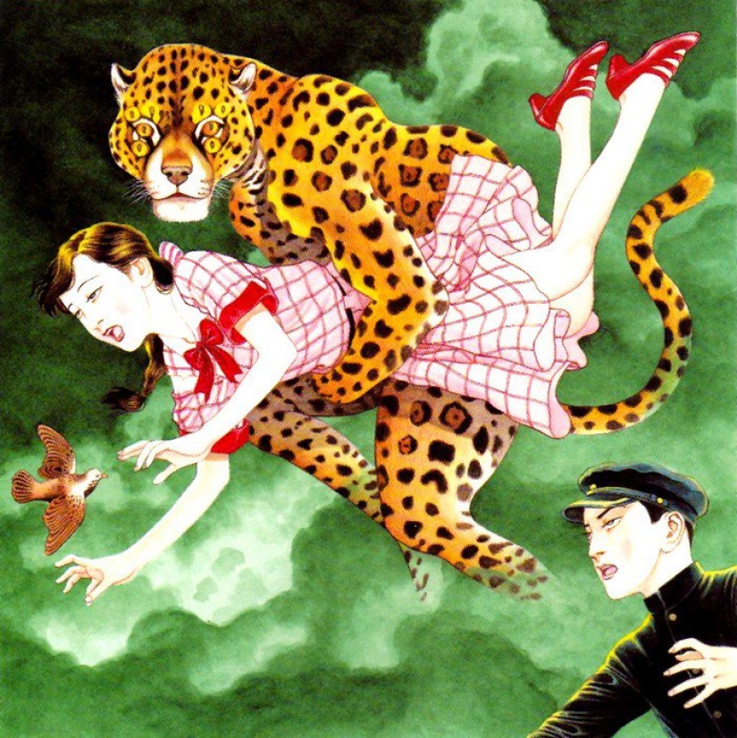 A Japanese illustrator whose work is so obscene that it is banned in his native country