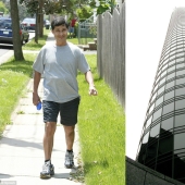 A man who survived a fall from the 47th floor is still not afraid of heights