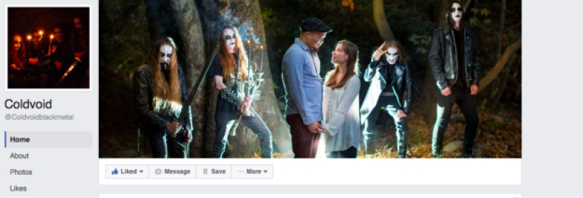 A metal band accidentally participated in an engagement photo shoot of a couple in love