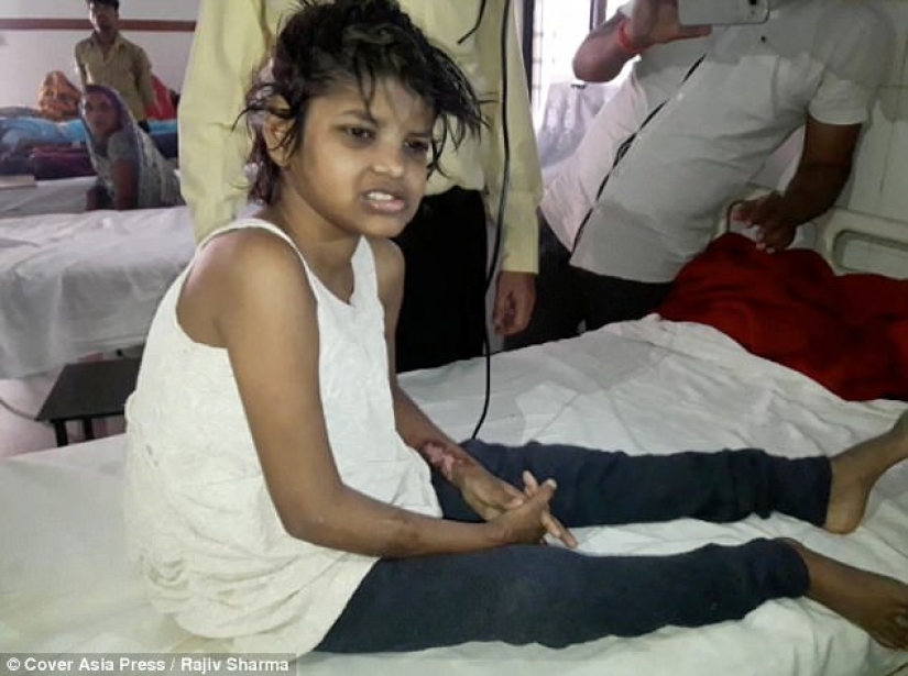 A Mowgli girl has been discovered in the jungles of India