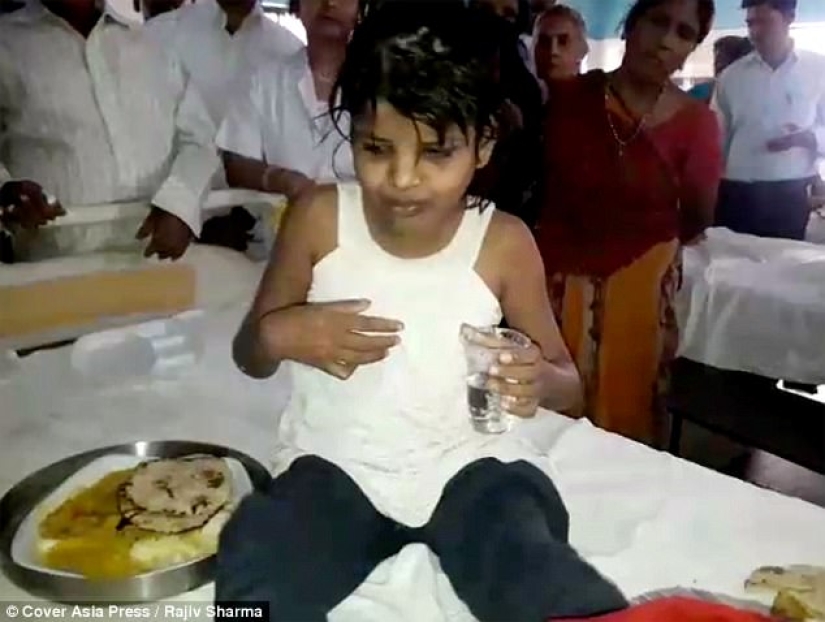 A Mowgli girl has been discovered in the jungles of India