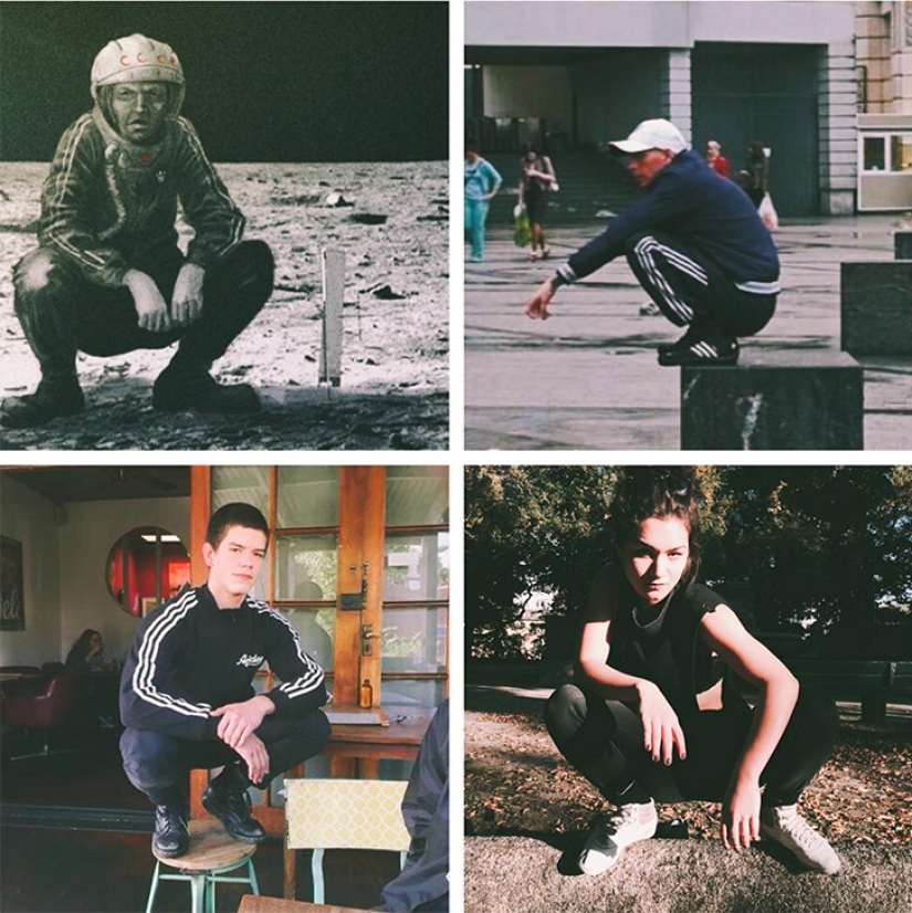 A new trend in photography: the Germans discovered the pose of a gopnik and called it &quot;Russian squats&quot;