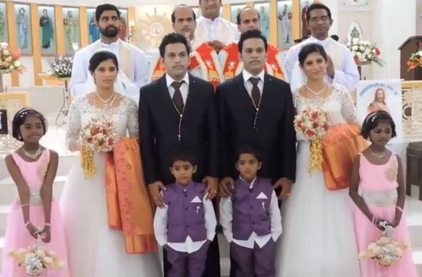 A pair of twins married a pair of twins to a pair of twins