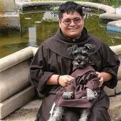A stray dog became a real Catholic monk