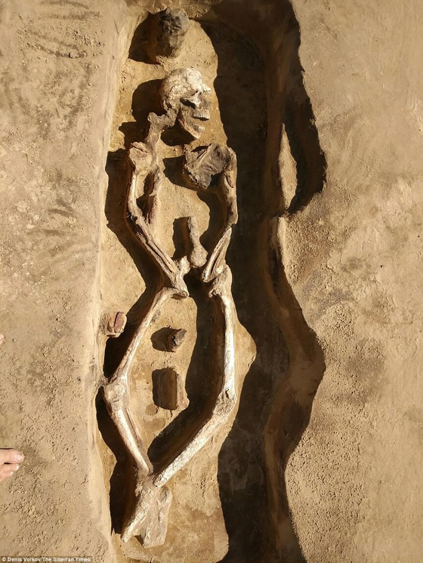 A unique burial with a "dancing" skeleton has been discovered in Siberia