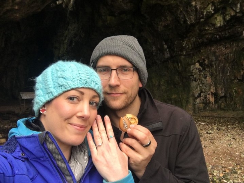 A woman has been wearing an engagement ring for more than a year without even realizing it